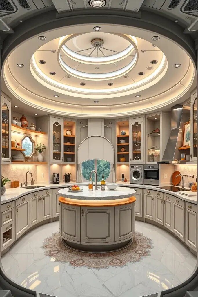 Revolutionize Your Kitchen Experience: Circular Kitchens with Rotating Storage - photo 2