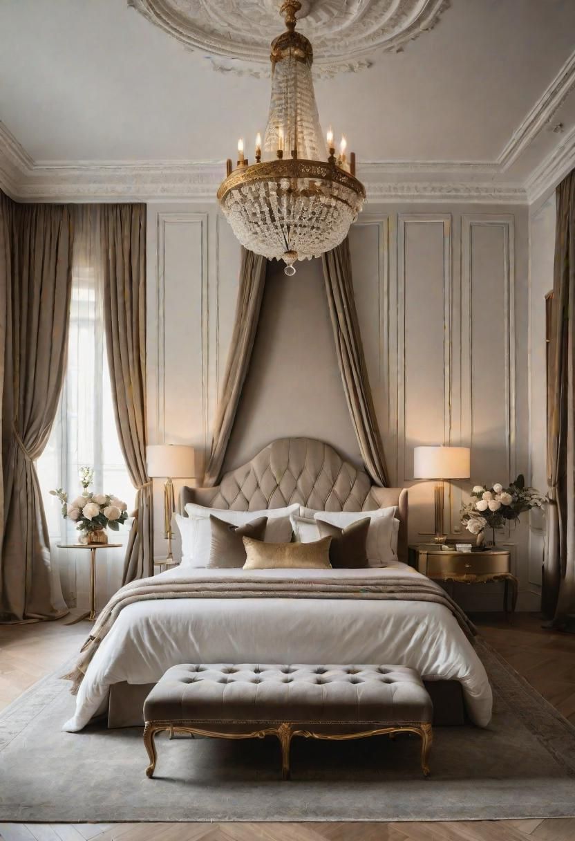 13. Parisian Chic Bedroom Style