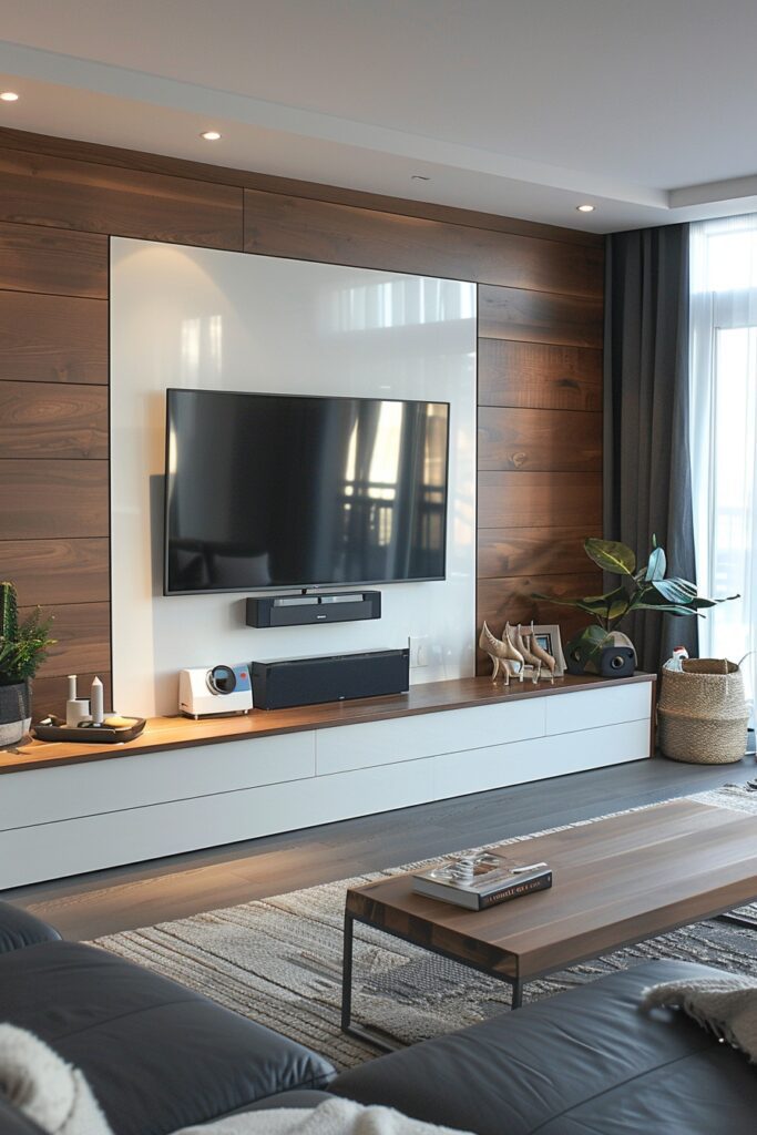 1. Wall-Mounted Vertical Media Units