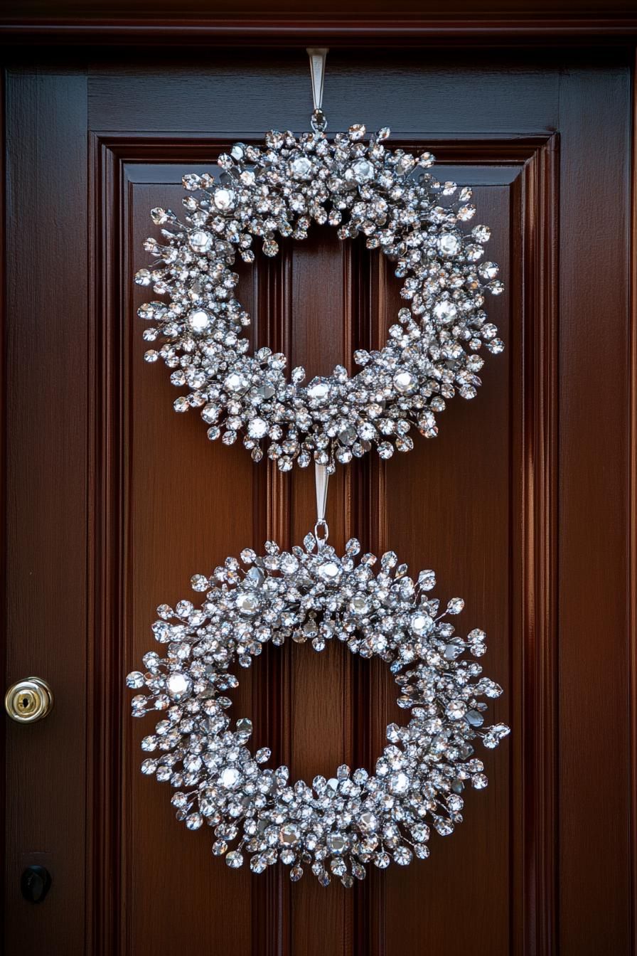 1. Dazzling Crystal Wreath Ideas - photo 3