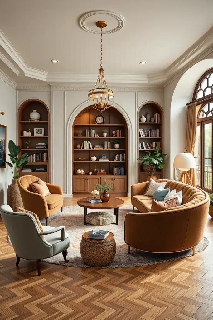 Curved Silhouettes for Traditional Rooms