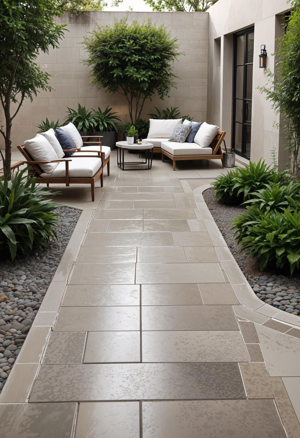 23. Marble Accents for an Elegant Patio - photo 2