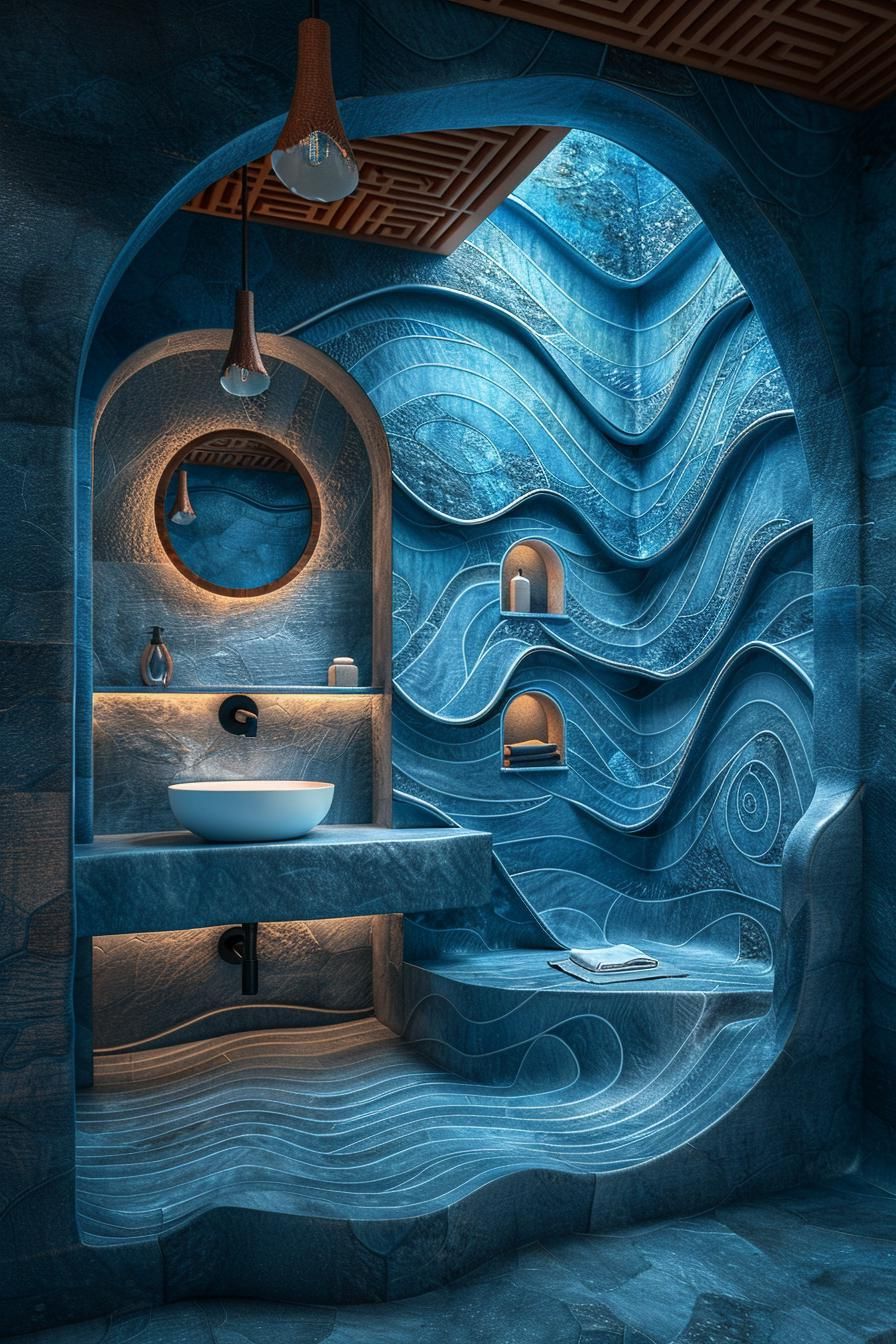 13. Ocean-Inspired Bathroom Themes - photo 3