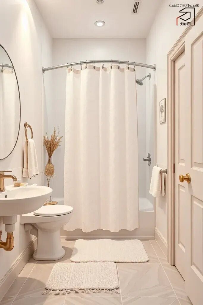 Textured Neutral Shower Curtains Worth Trying