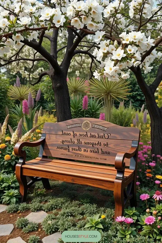 How to Customize a Bench with Engraved Details - photo 2