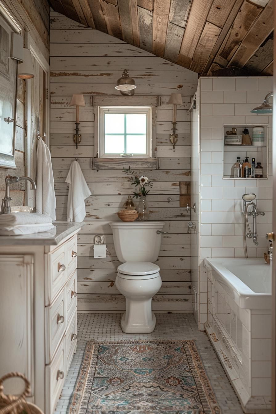7. Vintage-Inspired Shiplap Bathroom Designs