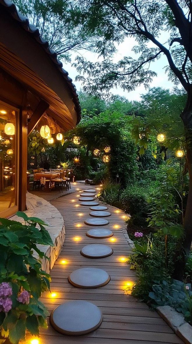 5. Solar Stepping Stones for Night Gardens