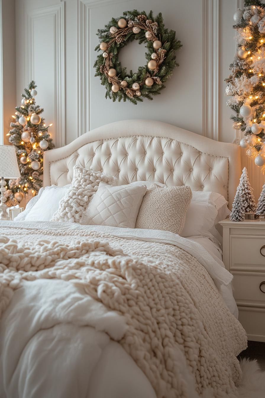10. Festive Bedroom Wreath Displays - photo 3