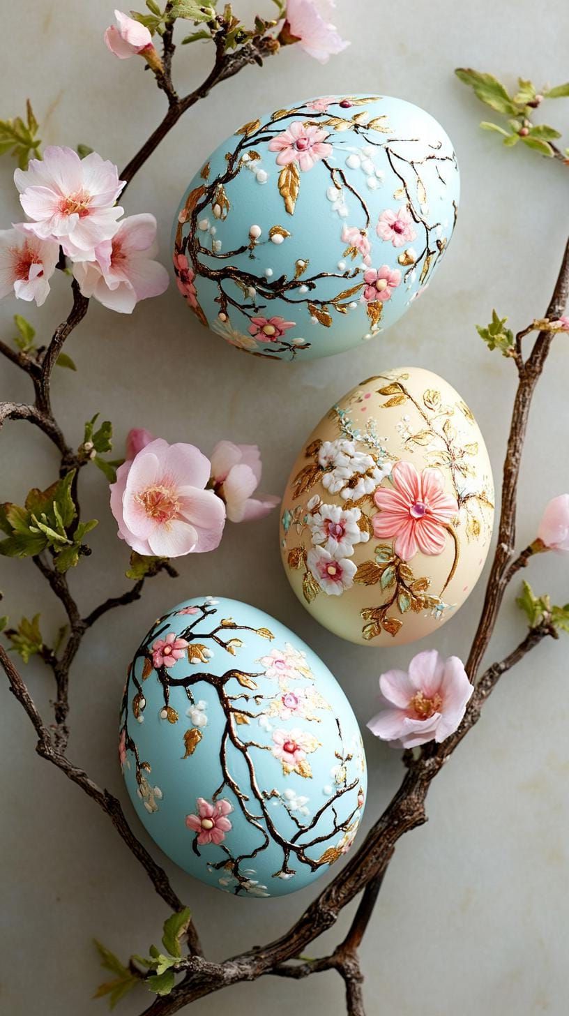 2. Vintage Botanical-Print Easter Eggs - photo 3
