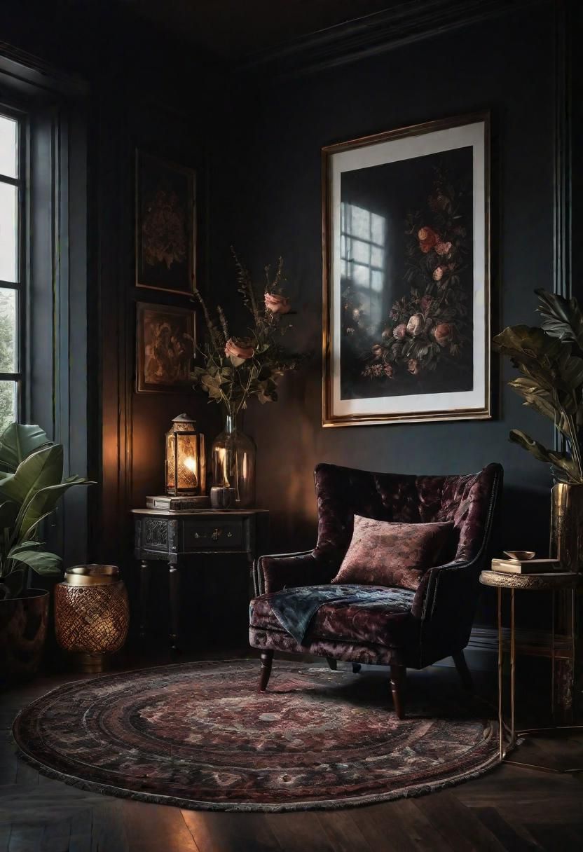26. Adding a Velvet Boho Accent Chair