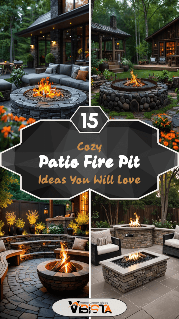 15 Cozy Patio Fire Pit Ideas You Will Love