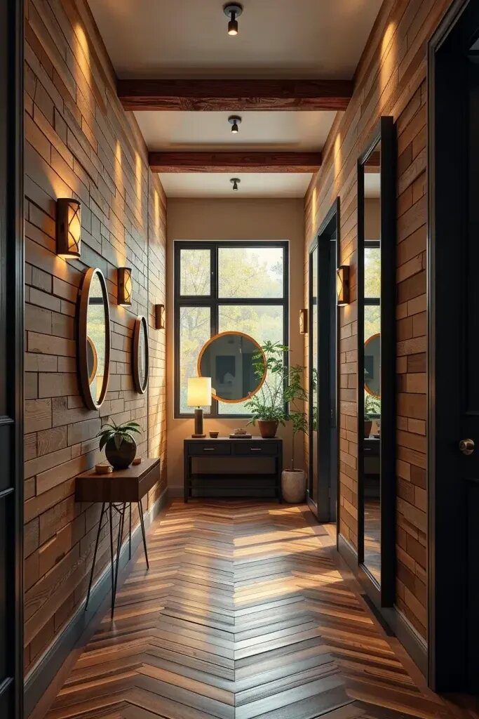 Cozy Rustic Spaces with Black-Framed Mirrors - photo 2