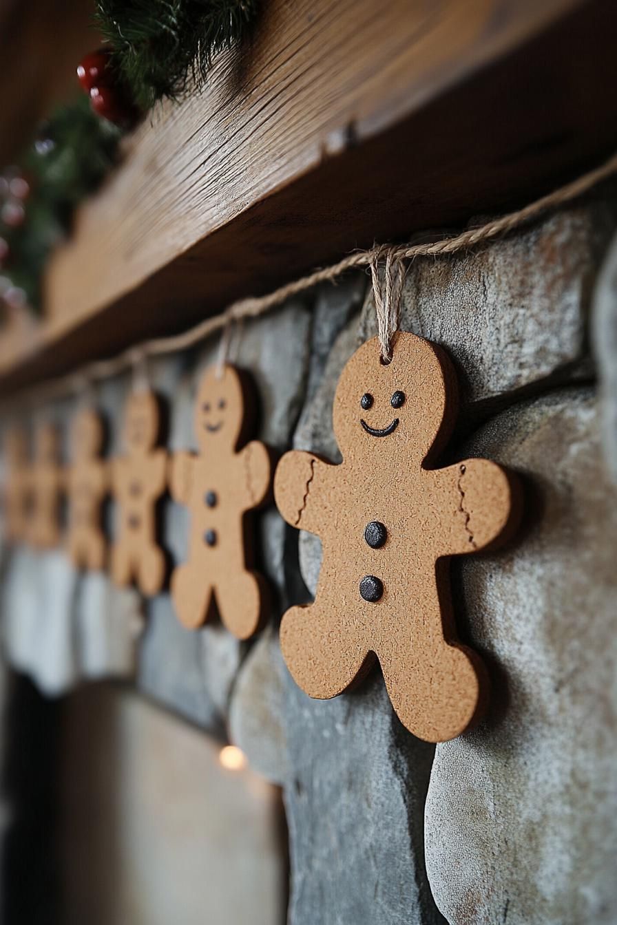 10. Rustic Gingerbread Man Garlands - photo 3