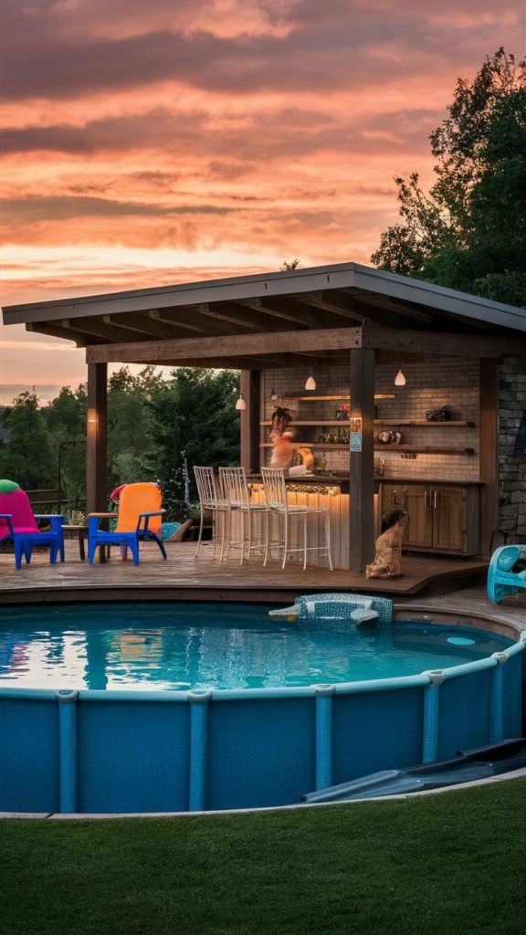 18. Pair the Deck with an Outdoor Fireplace