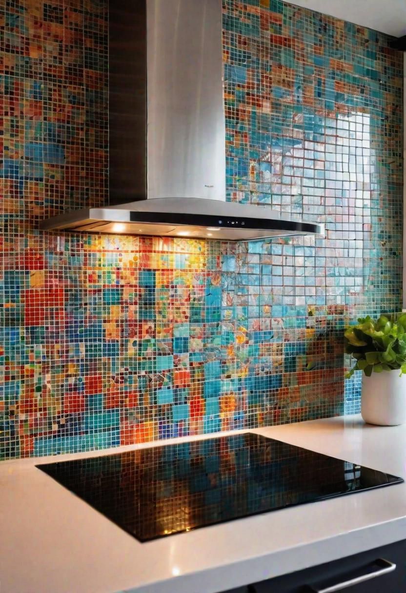 21. Vibrant Mosaic Backsplash Tile Ideas - photo 2