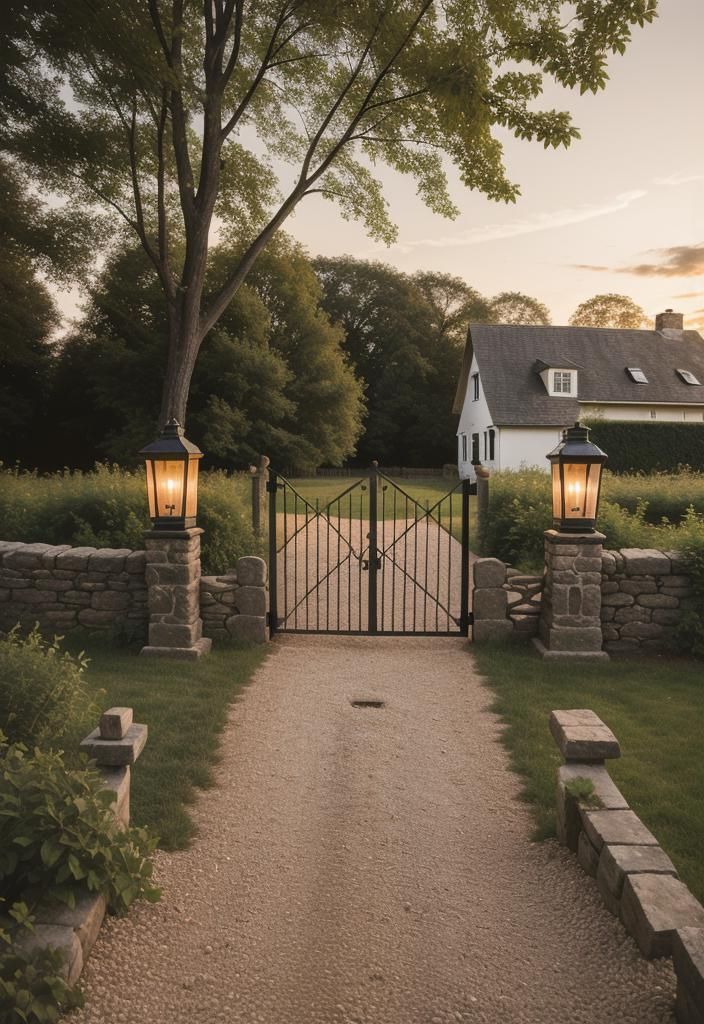 5. Vintage Farm Gate & Lanterns - photo 2