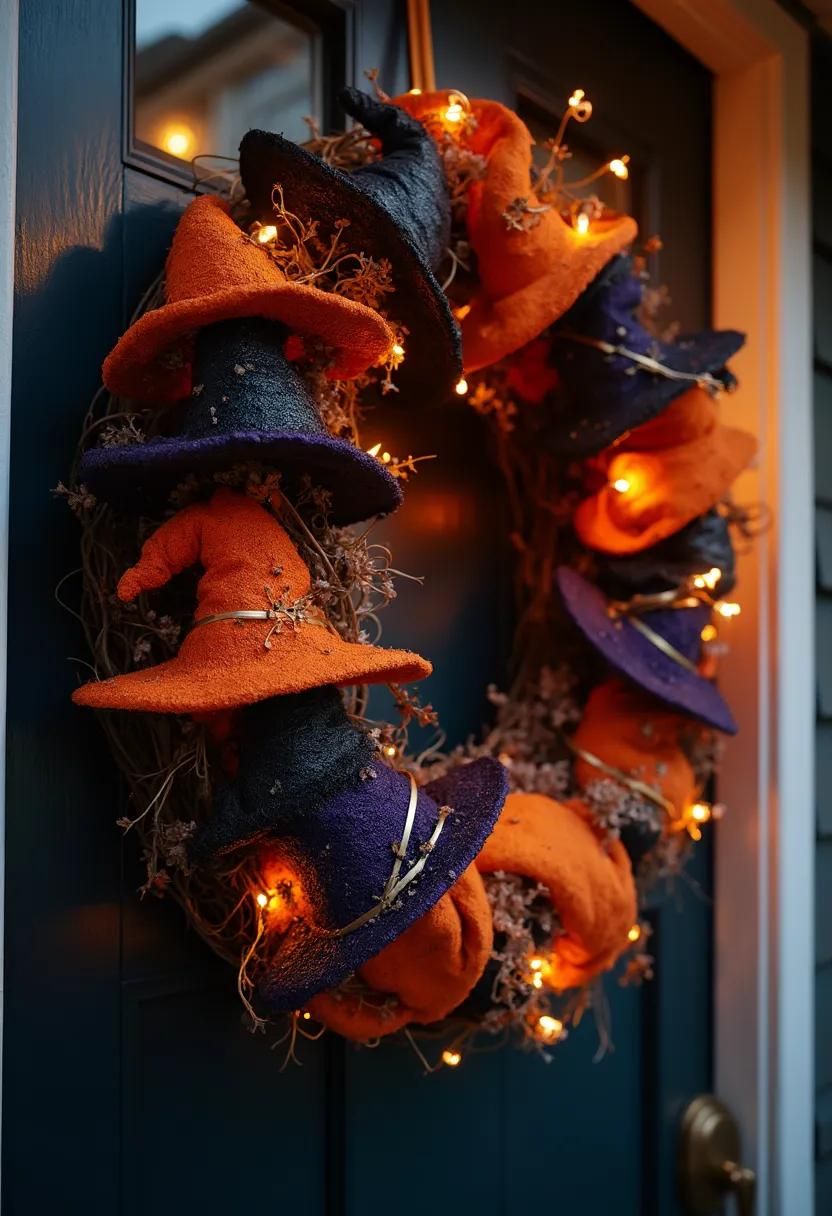 6. Mini Witch Hat Wreath Ideas