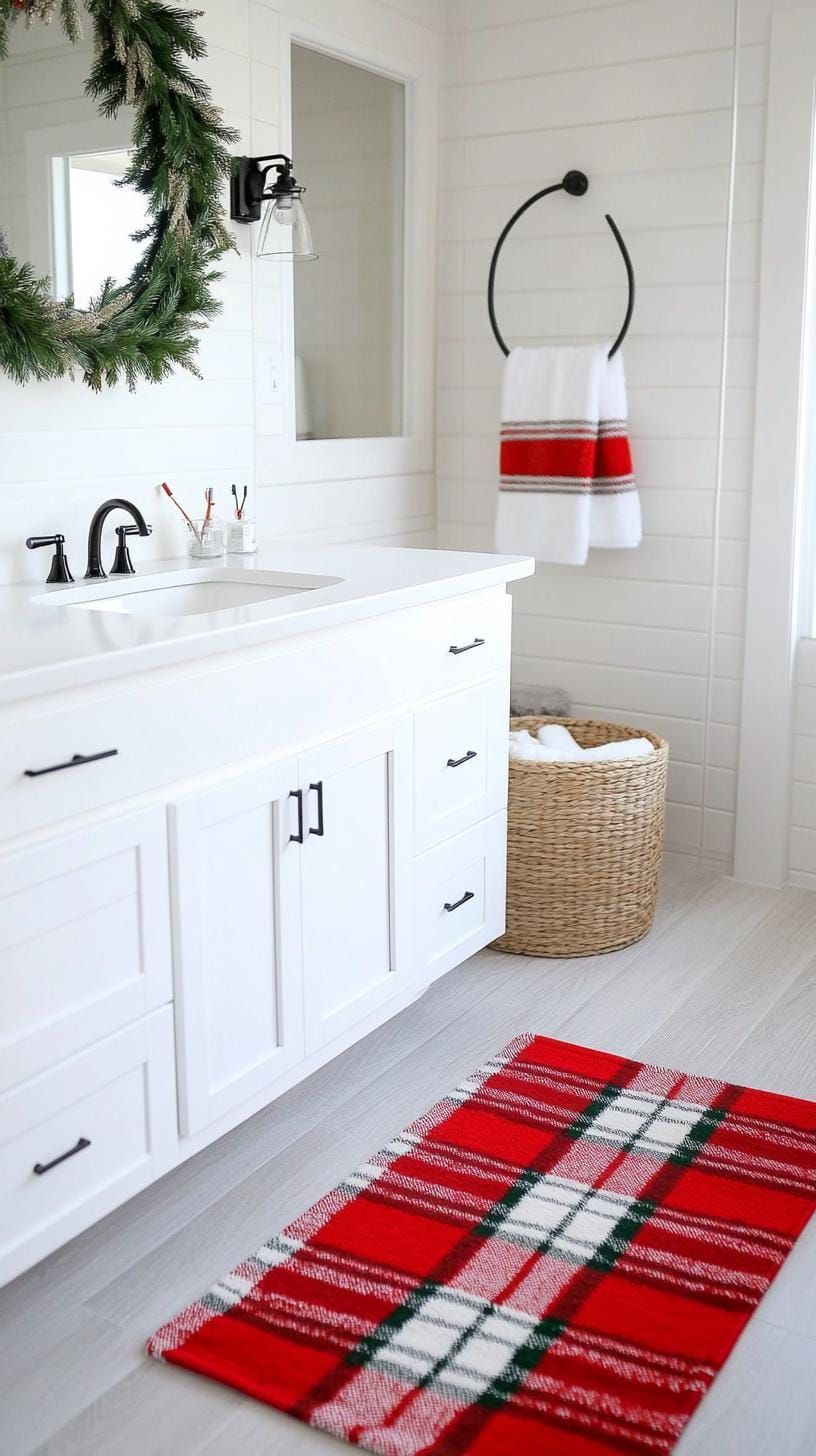 14. Matching Red and Green Plaid Decor - photo 2