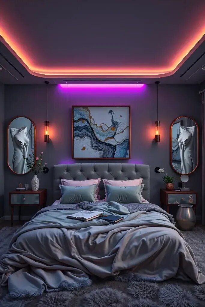 Designing a Mood-Driven Surrealist Bedroom Space