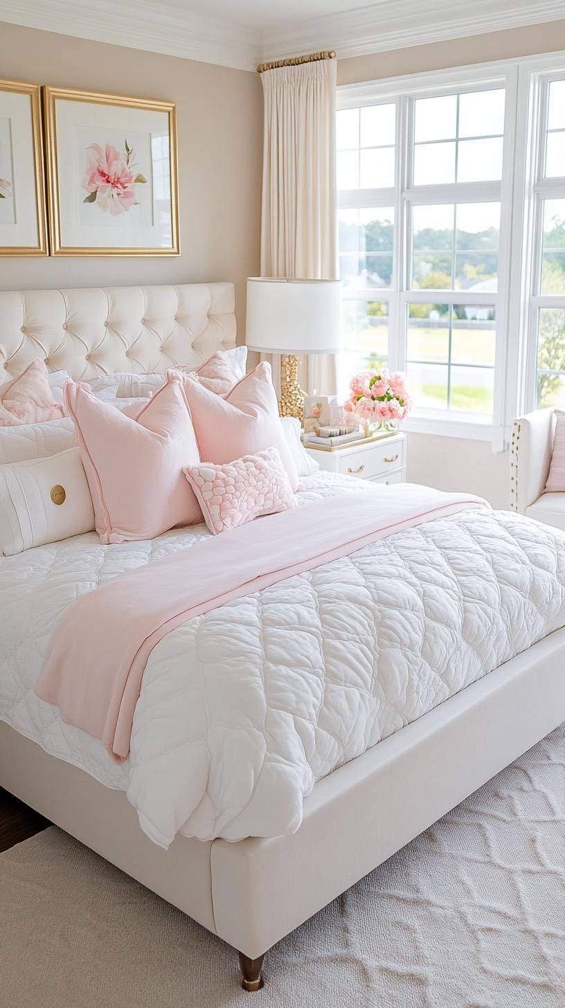 11. Pastel pinks paired with faux fur textures