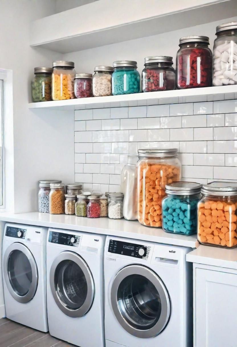 17. Glass Jar Storage Solutions