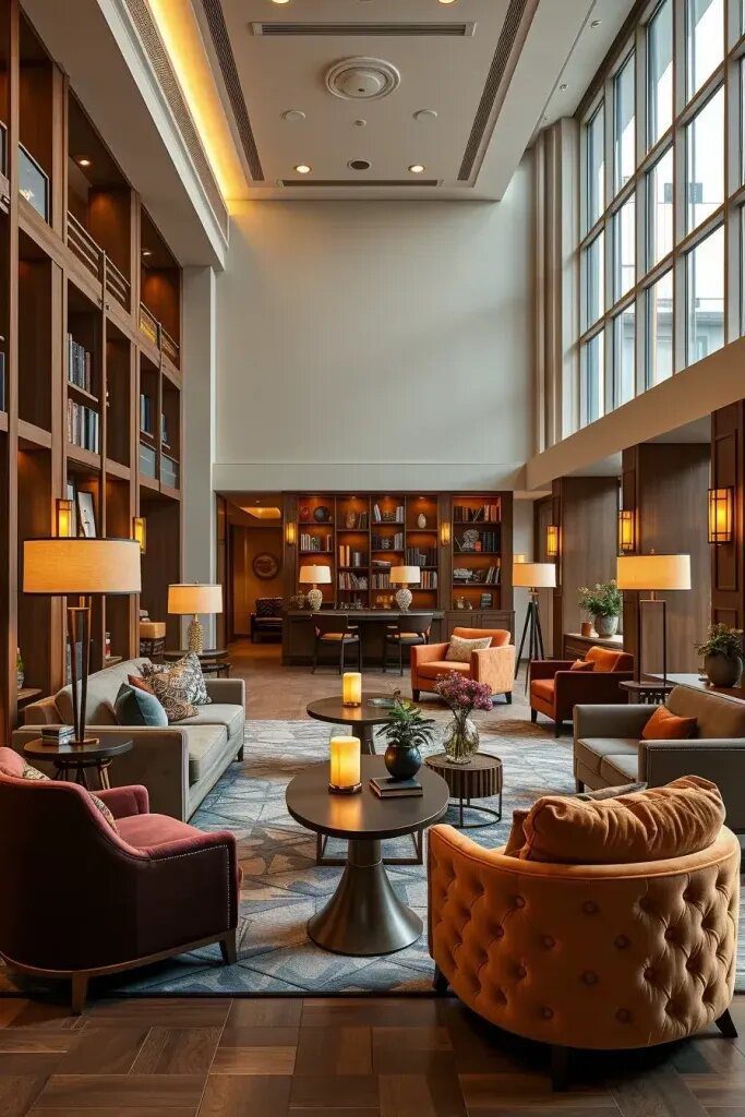 Lobby Lounges Built for Social Interaction
