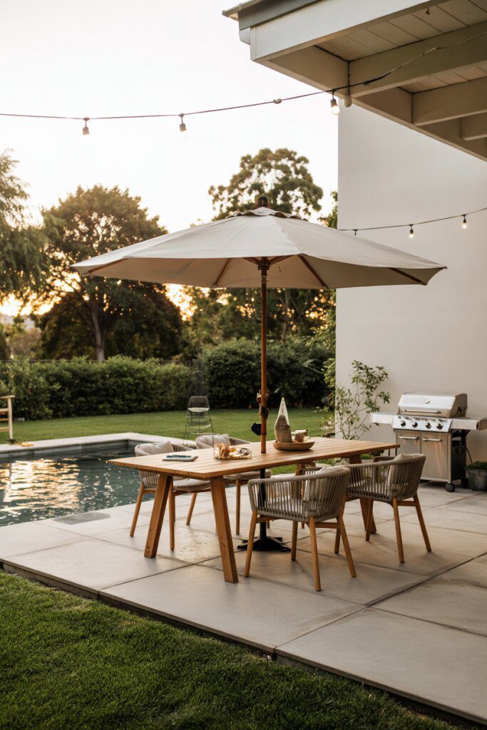 21. Dining Space Beside a Rectangular Pool - photo 2