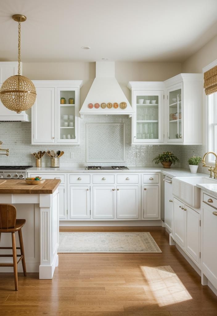 15. Eclectic White Kitchen Ideas