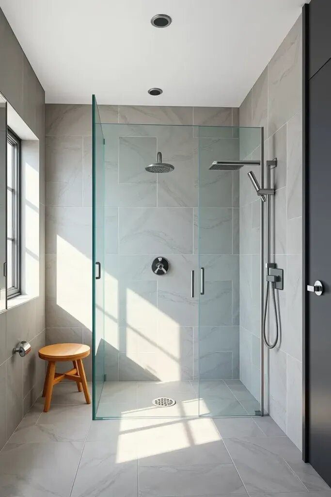 Frameless Glass Partitions For Showers - photo 2