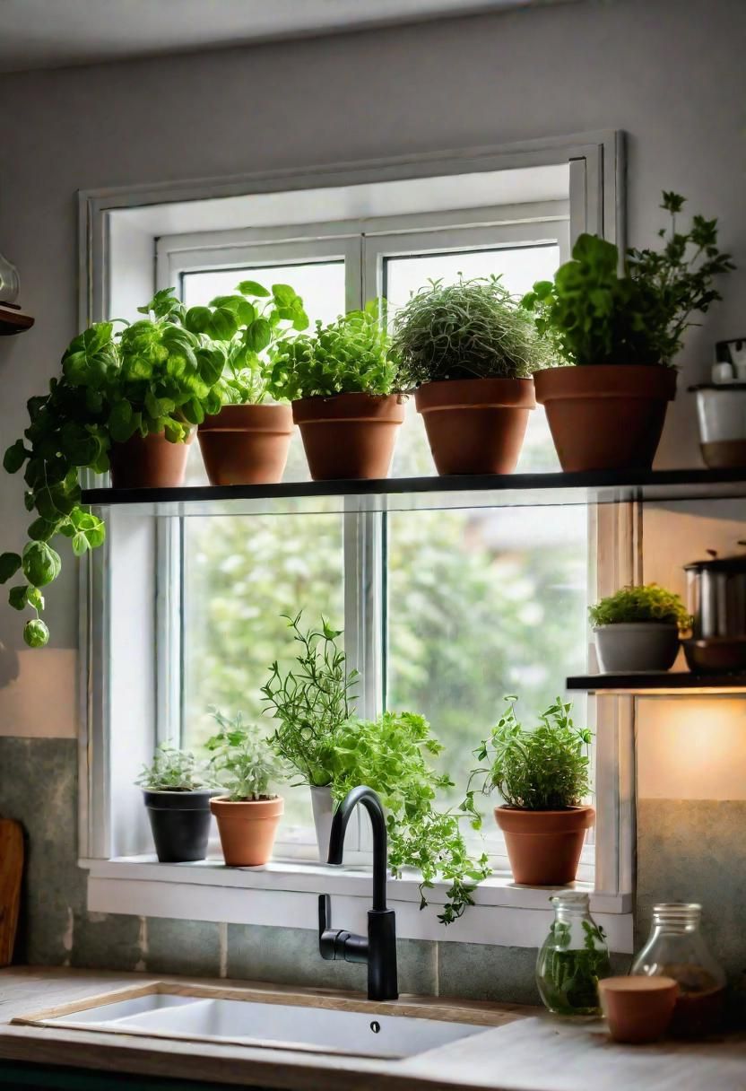 16. Grow a Kitchen Garden on a Window Shelf
