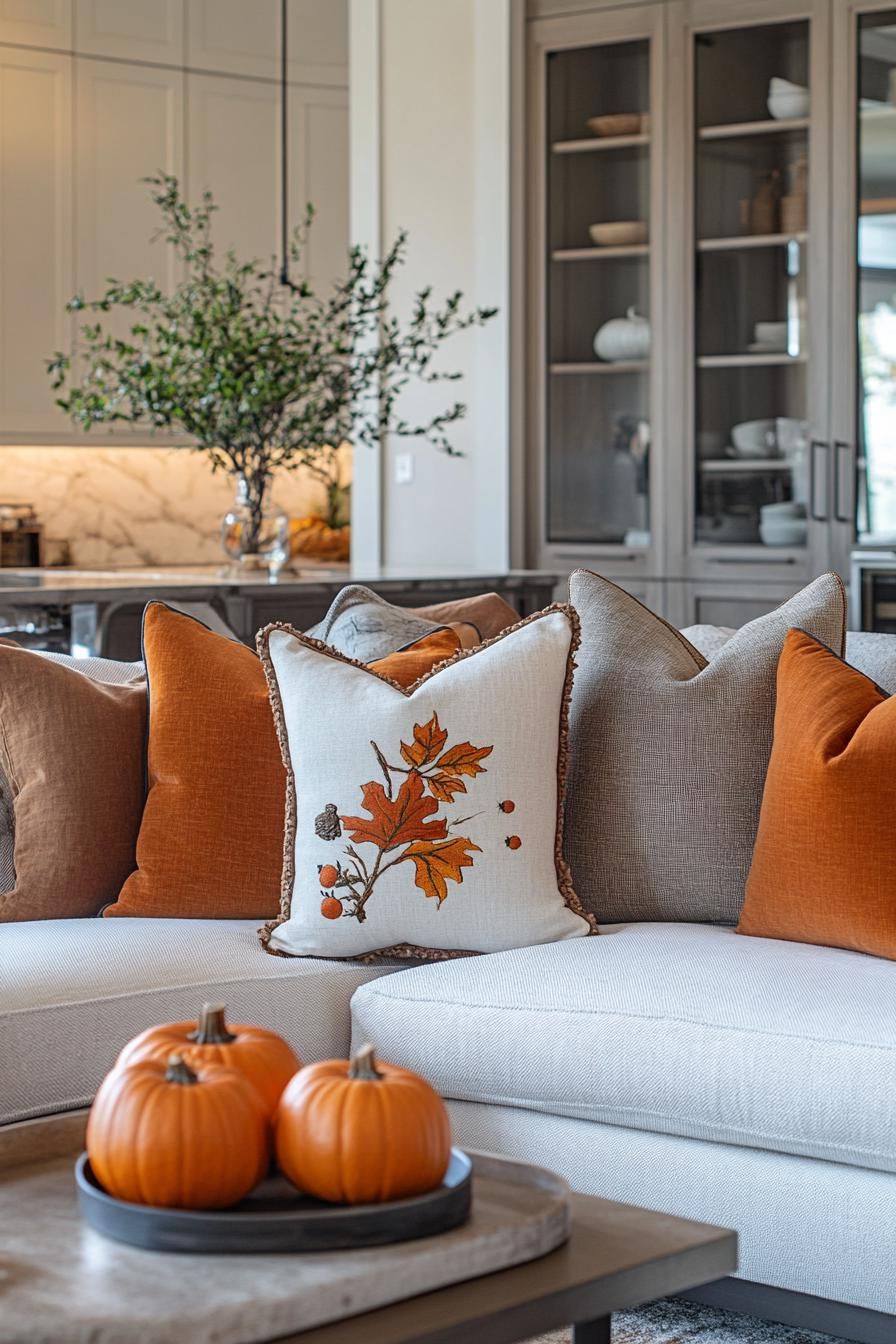 4. Fall-Themed Throw Pillow Ideas - photo 2