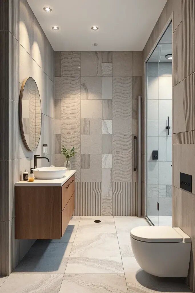 Textured Neutral Tile Patterns To Try - photo 2