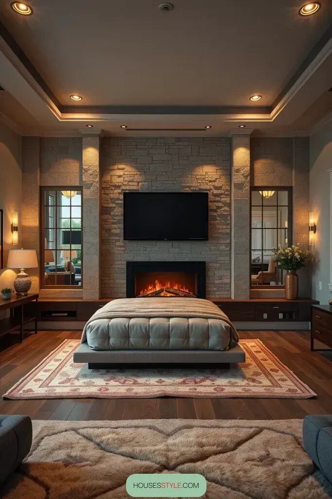 Master Bedrooms With Built-In Fireplaces Explained - photo 2