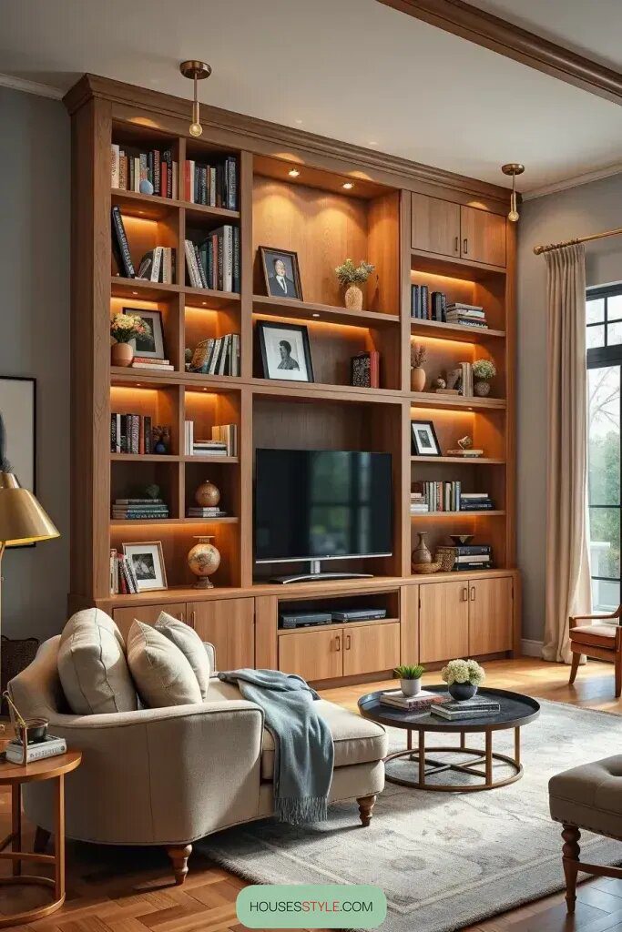 Stylish Buffets Paired with Bookshelves - photo 2