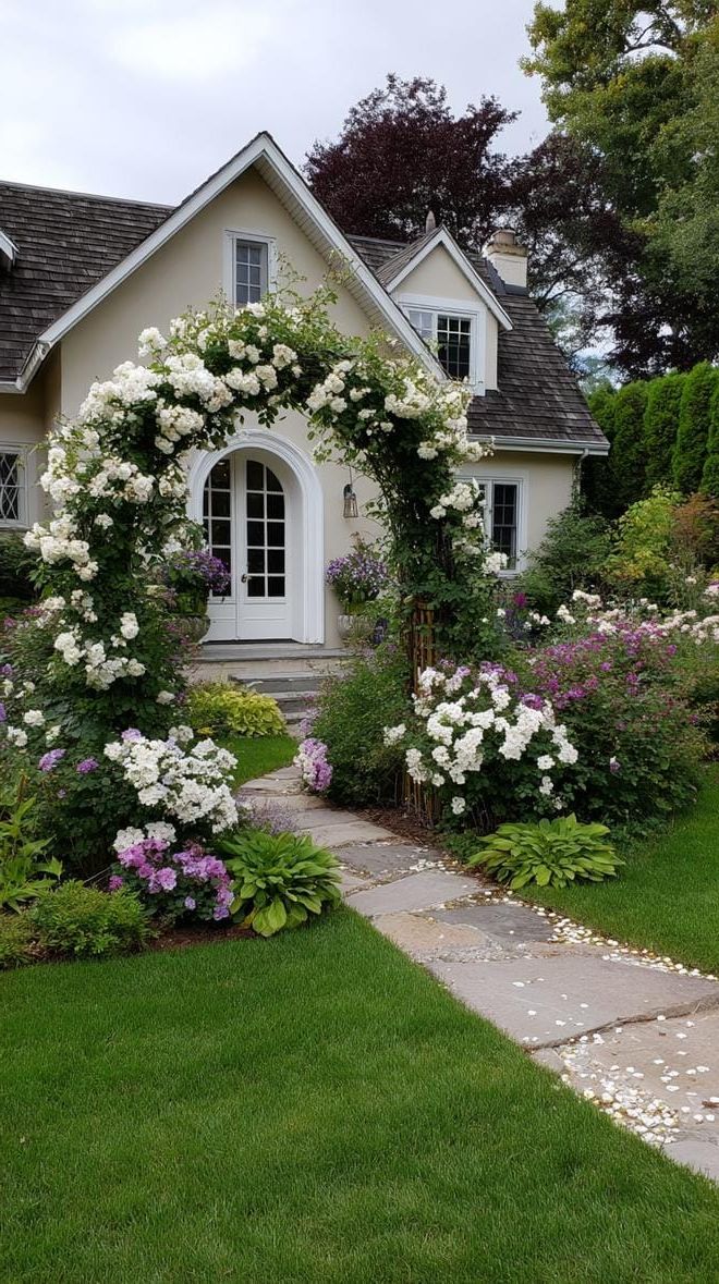 18. An Archway Leading Into a Lush Backyard - photo 2