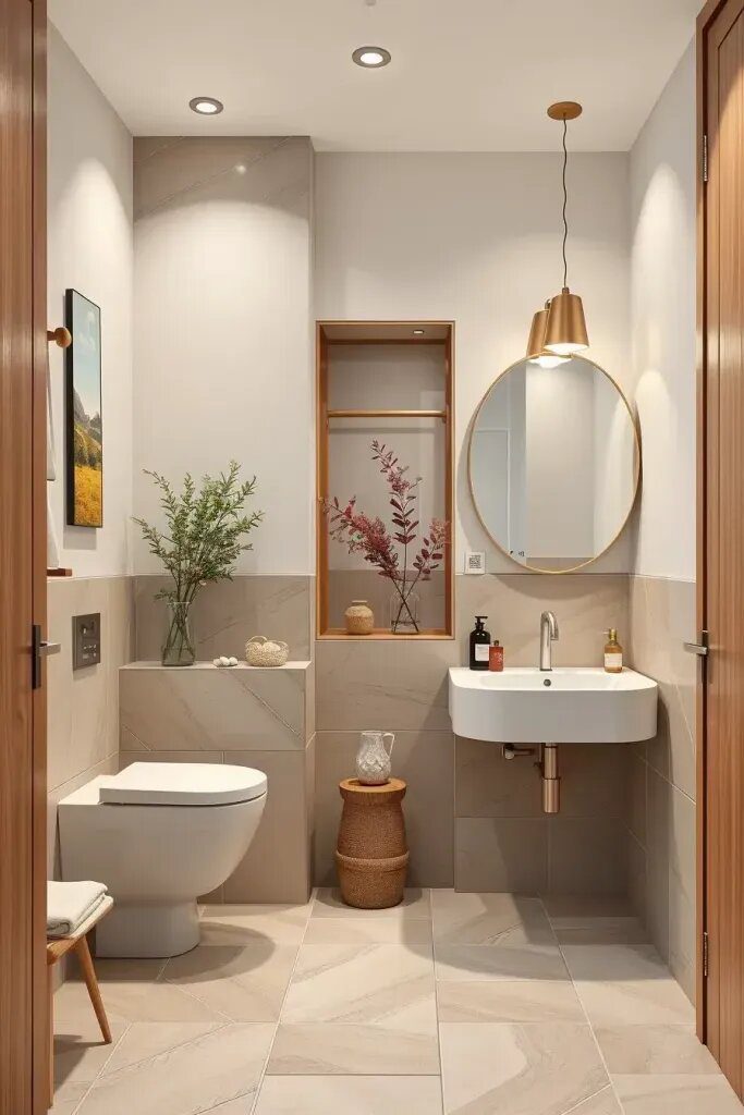 Soft Neutral Colors for a Calming Bathroom