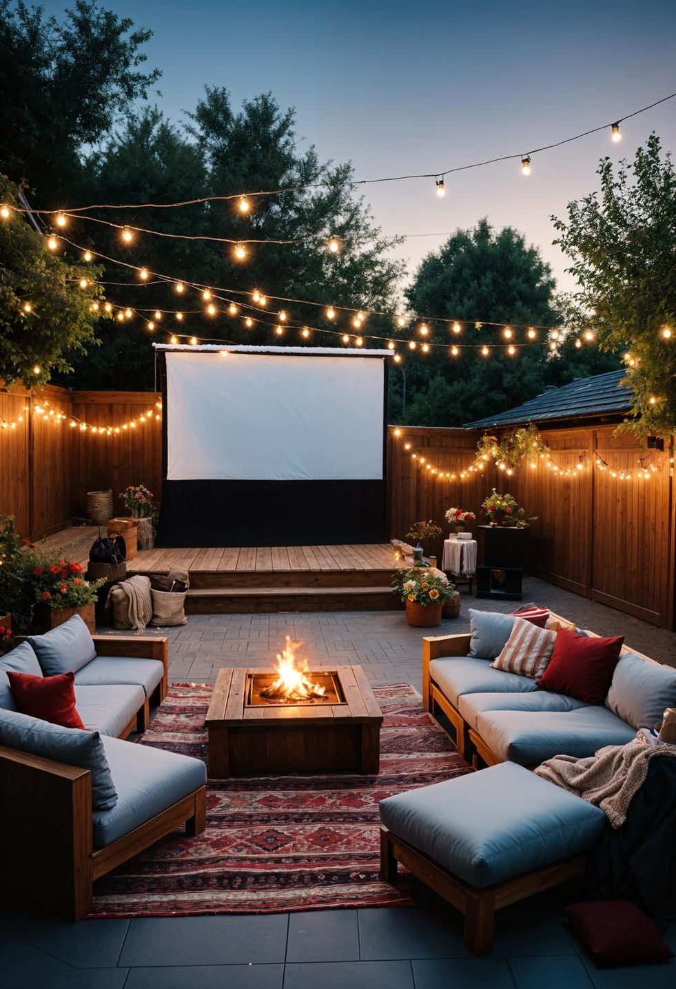 4. Set Up an Outdoor Movie Night - photo 2