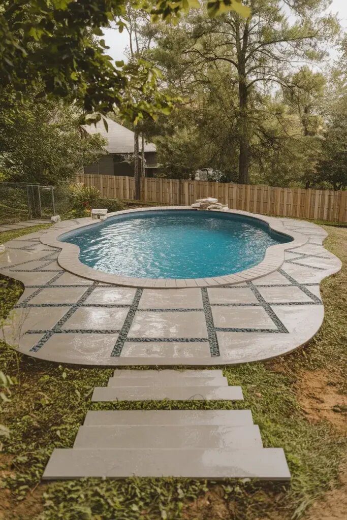 Frame the Pool With Pavers