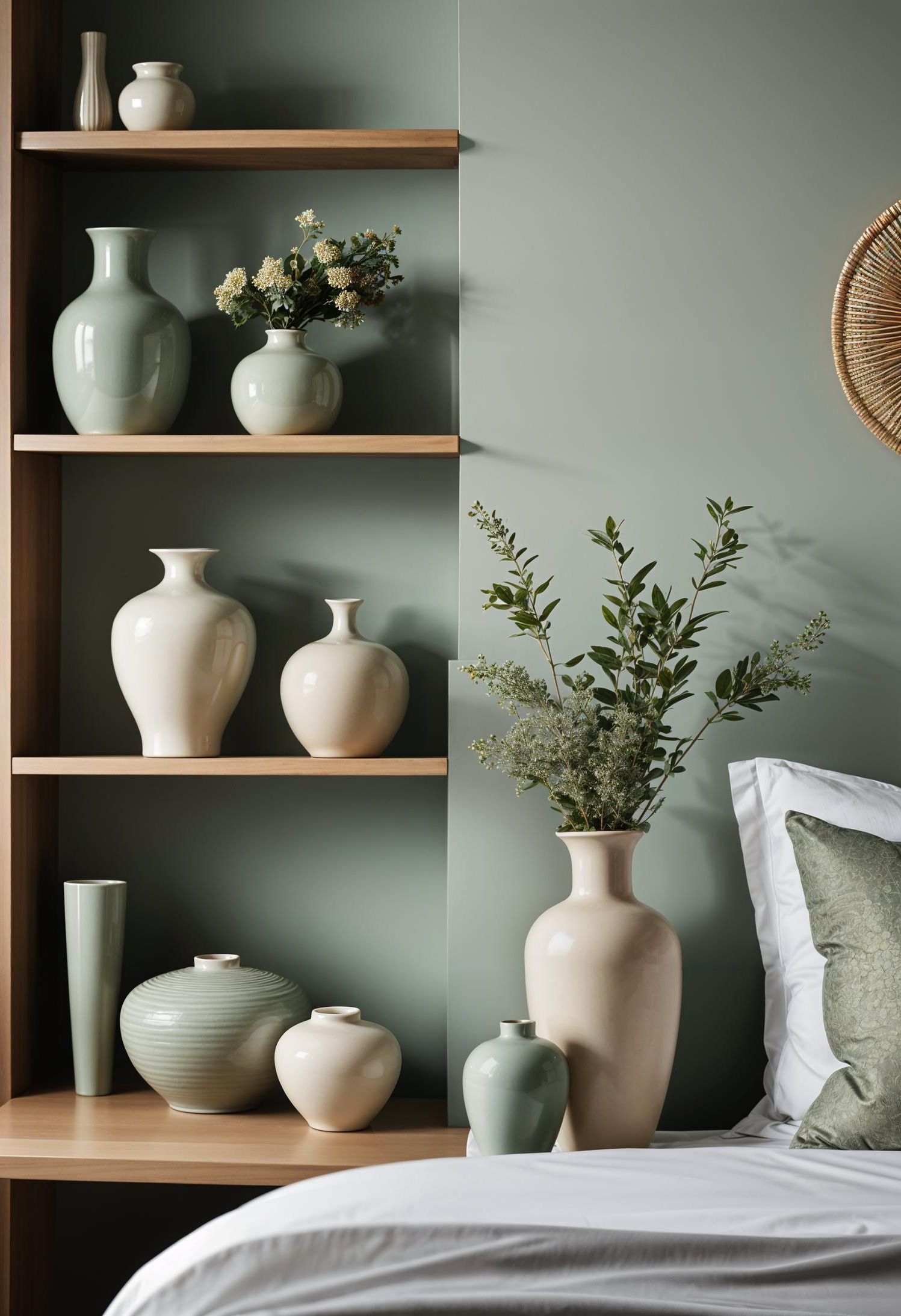 14. Pairing Vases for a Serene Look