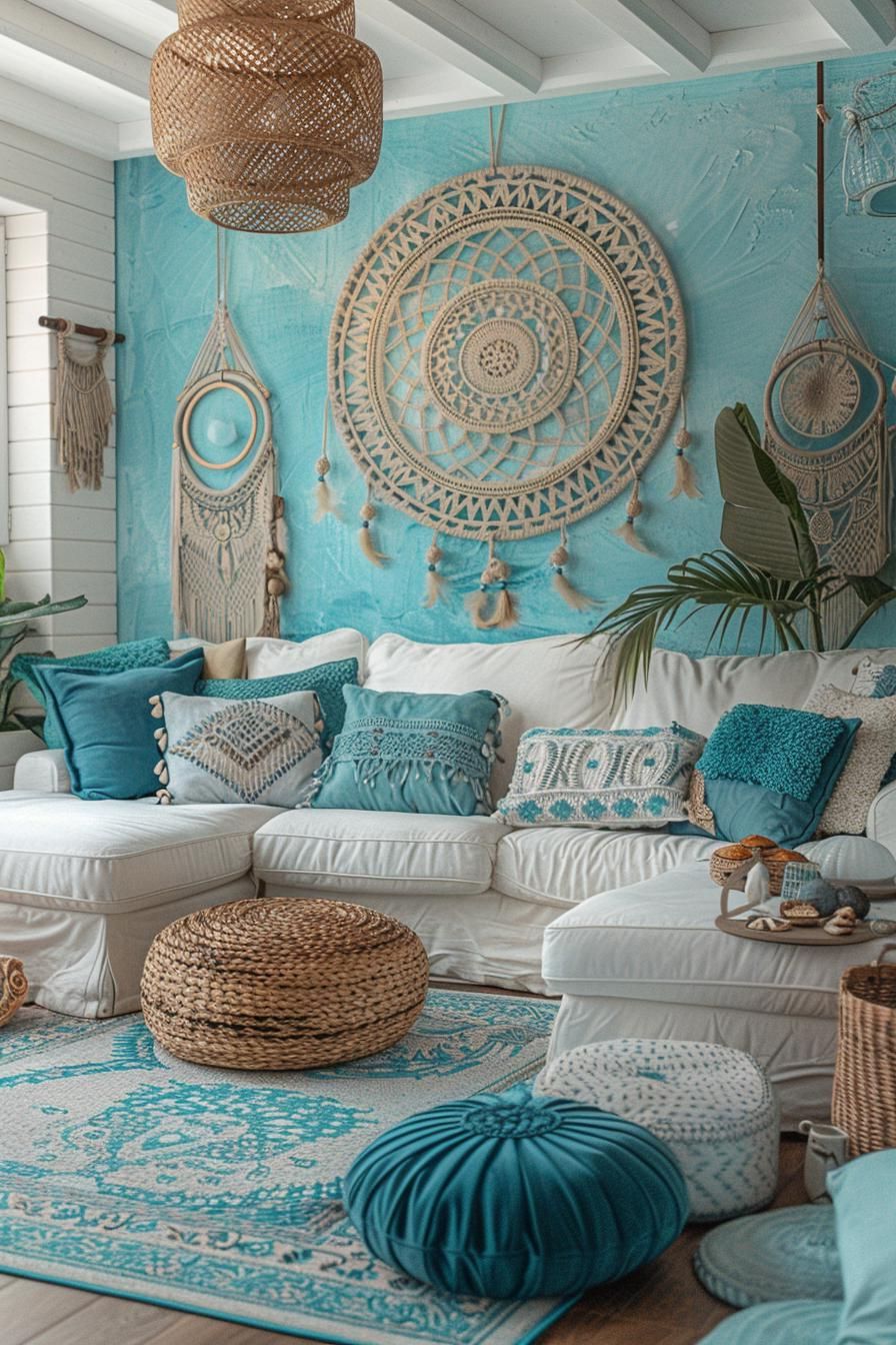 15. Boho Coastal Dreamcatcher Decor