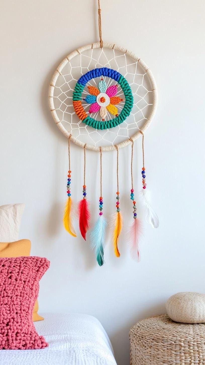 1. Boho DIY Dreamcatcher Decoration
