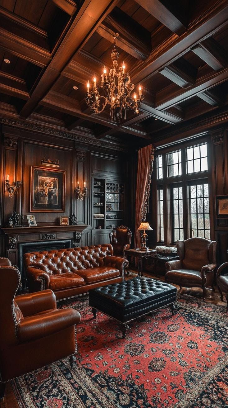 1. Gothic Farmhouse Living Room Style - photo 2