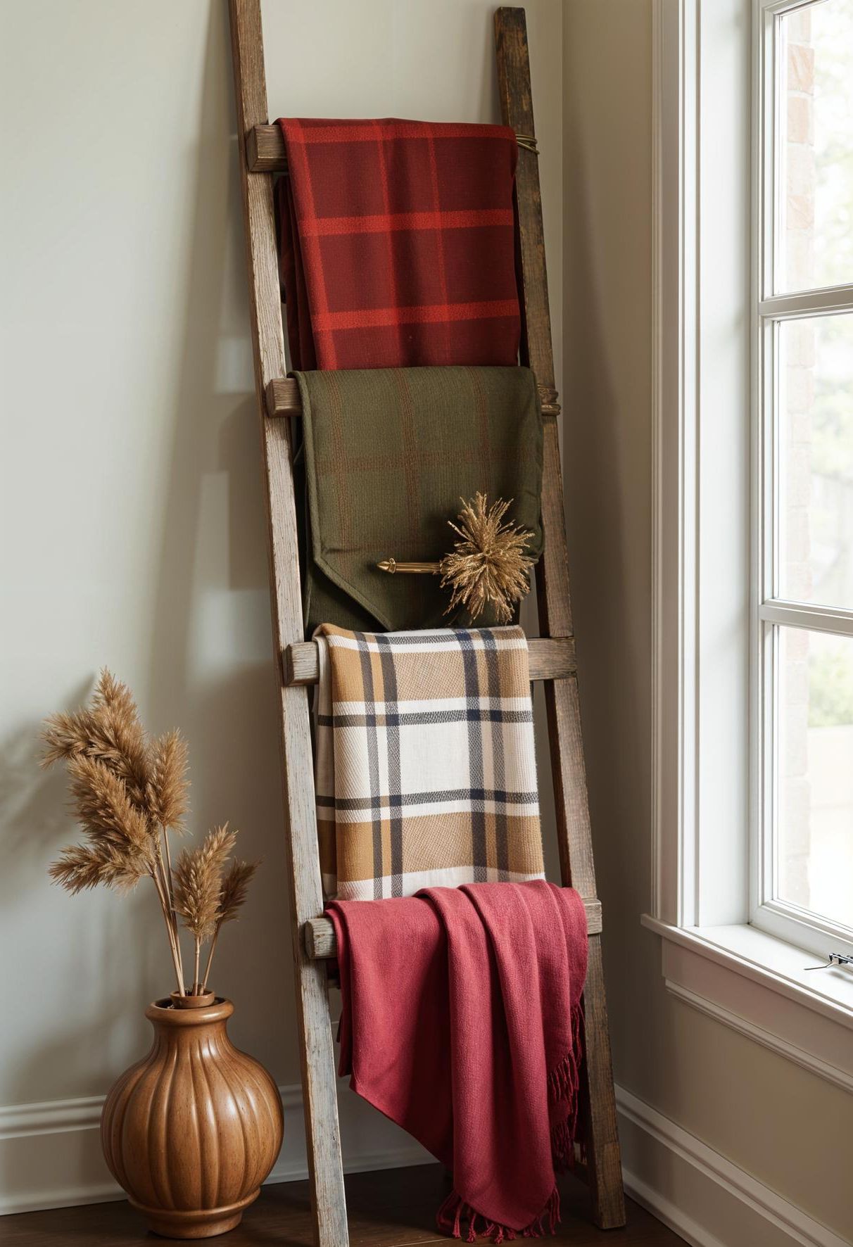 10. Displaying Blankets on a Ladder - photo 2