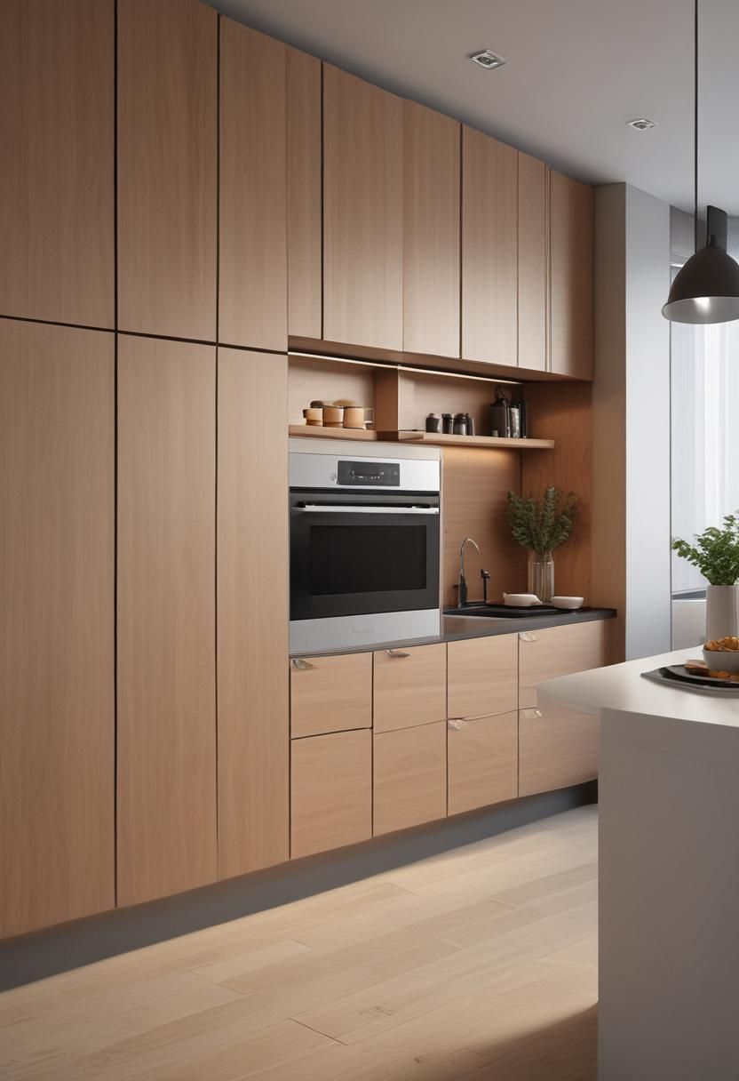 2. Hidden Appliance Cabinet Storage