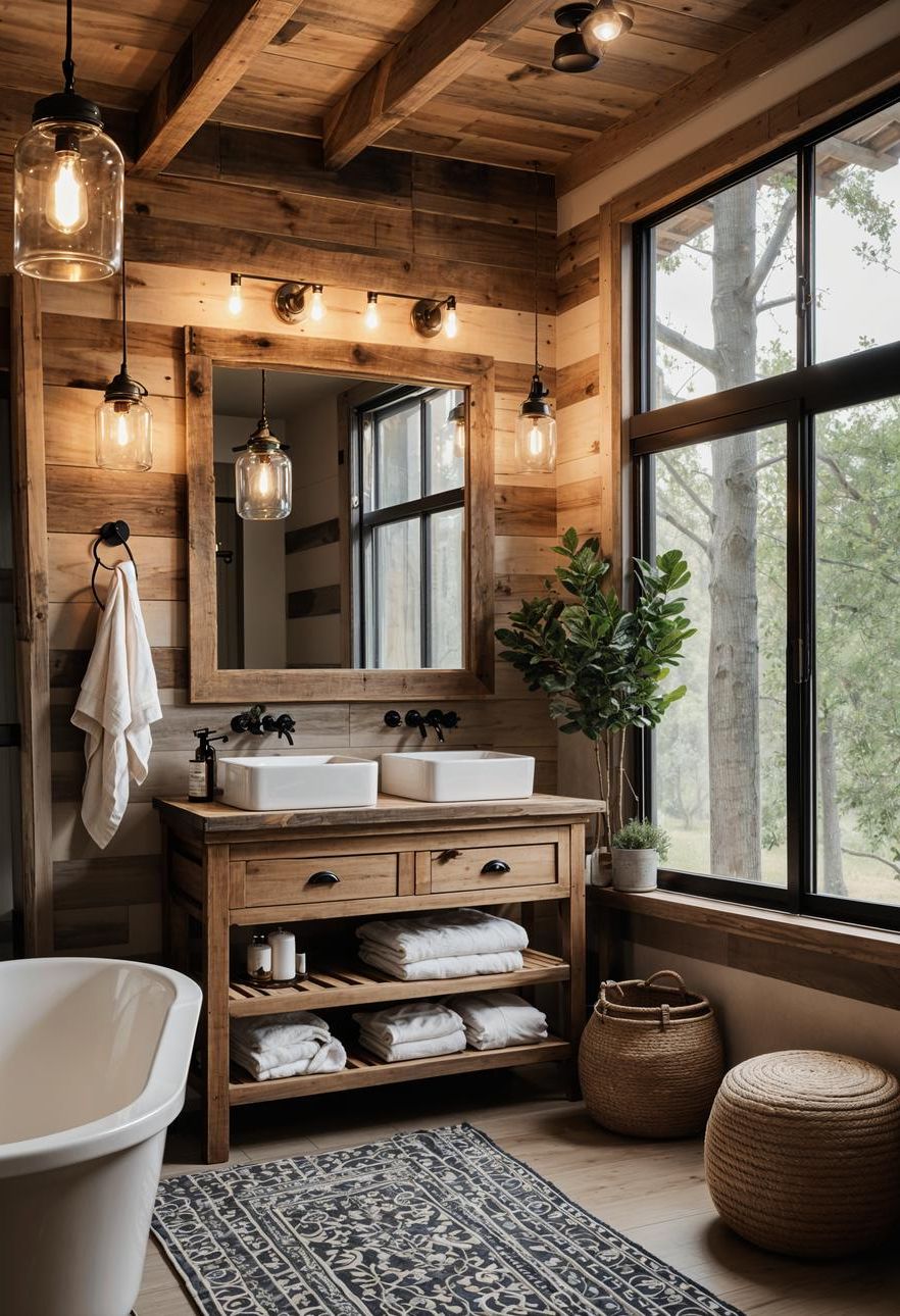 5. Rustic Bathroom Decor Inspiration - photo 2