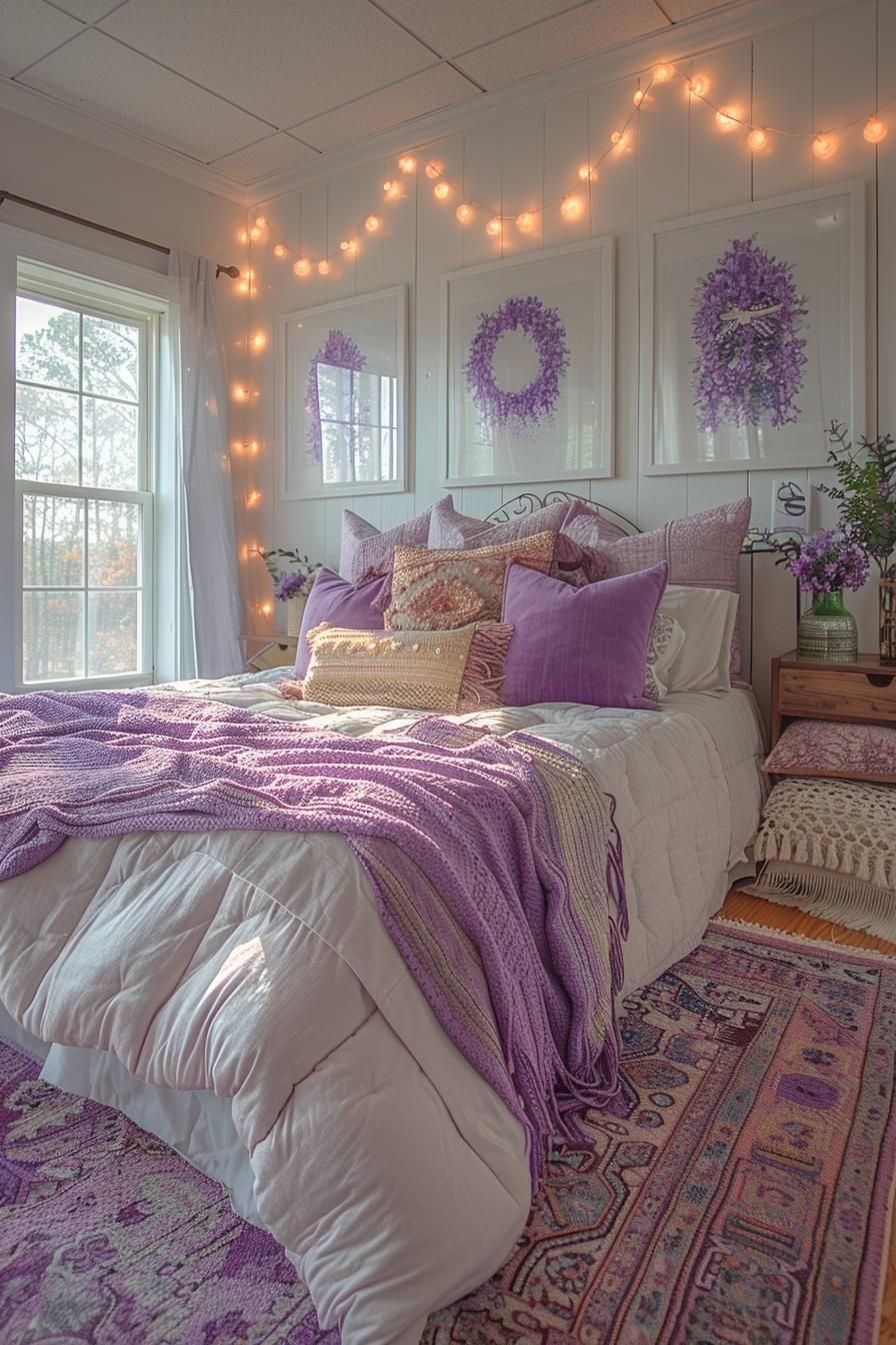 5. Coordinated Bedding and Pillow Styling