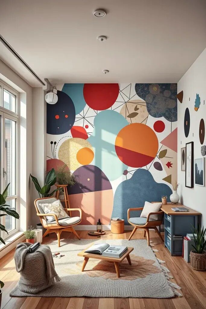 Abstract Wall Murals for Creative Spaces - photo 2