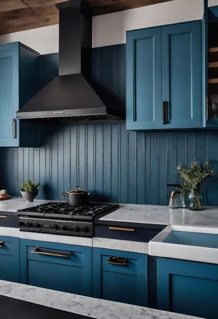 31. Bold Blue Kitchen Makeover Ideas - photo 2