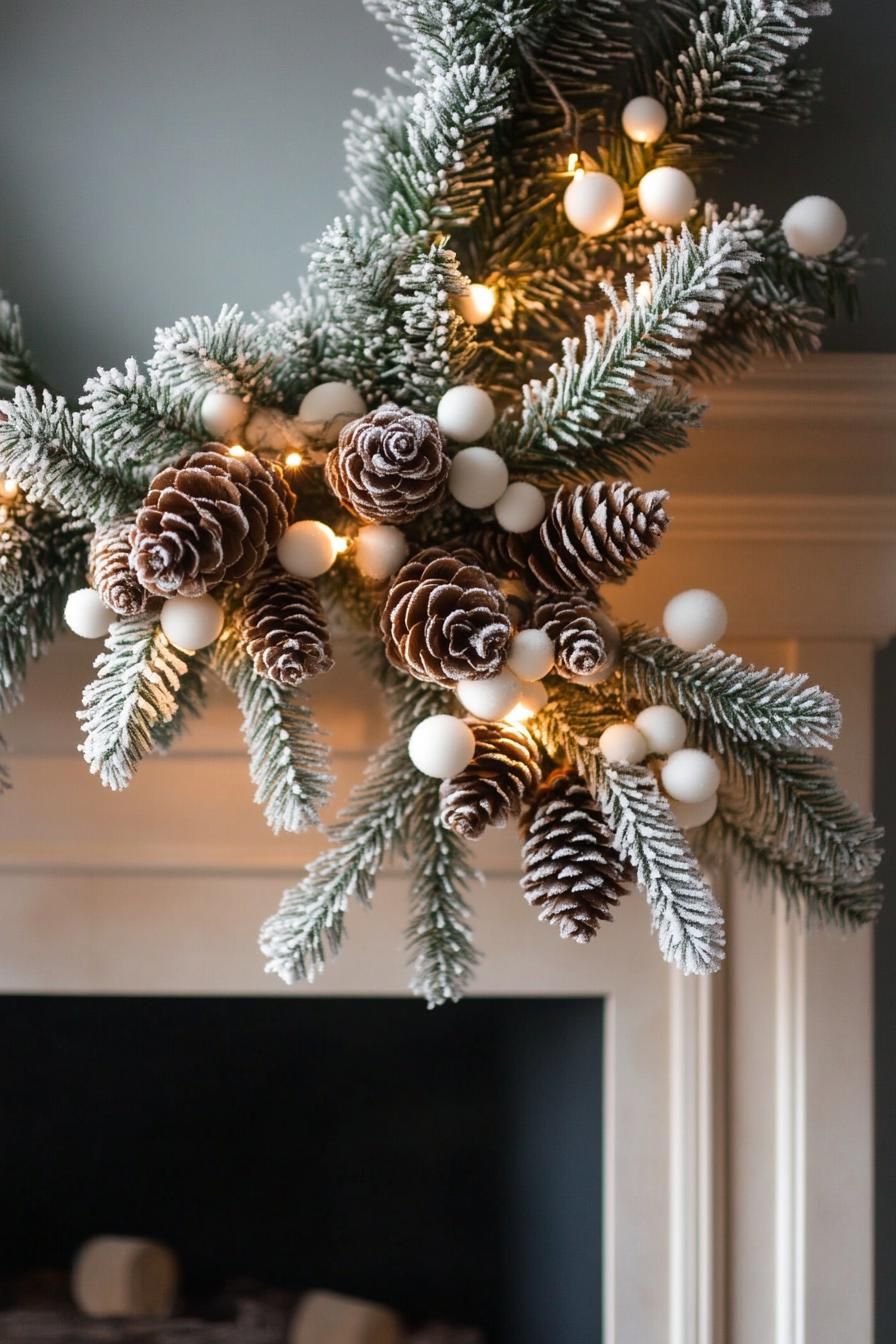 1. Frosted Pine Wreath Details