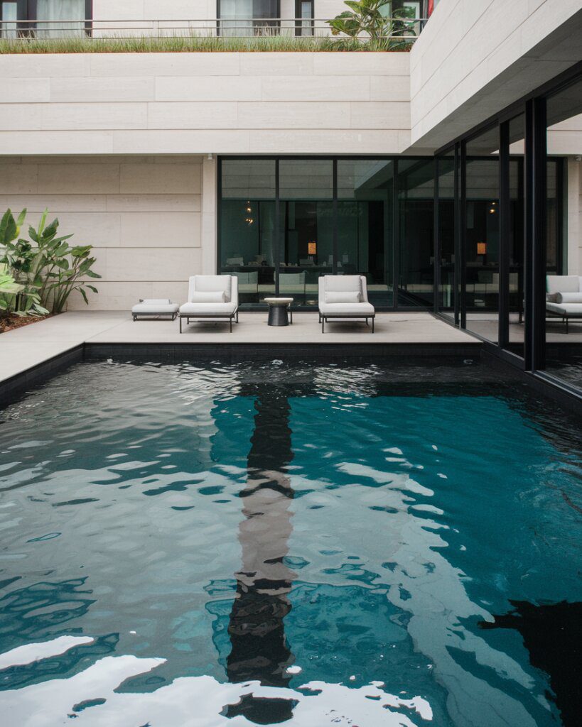 17. Striking Black Water Pool Designs - photo 2
